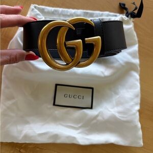 GG Marmont wide belt- worn once